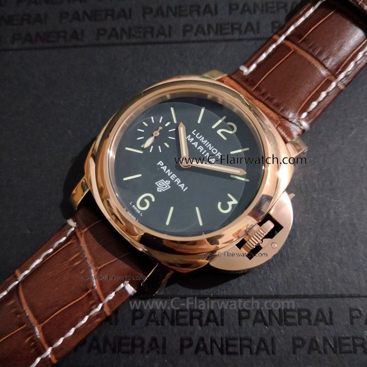 Fake Panerai PAM 005 Luminor Marina Rose Gold Men Watch Fake Panerai PAM 005 Luminor Marina Rose Gold Men Watch